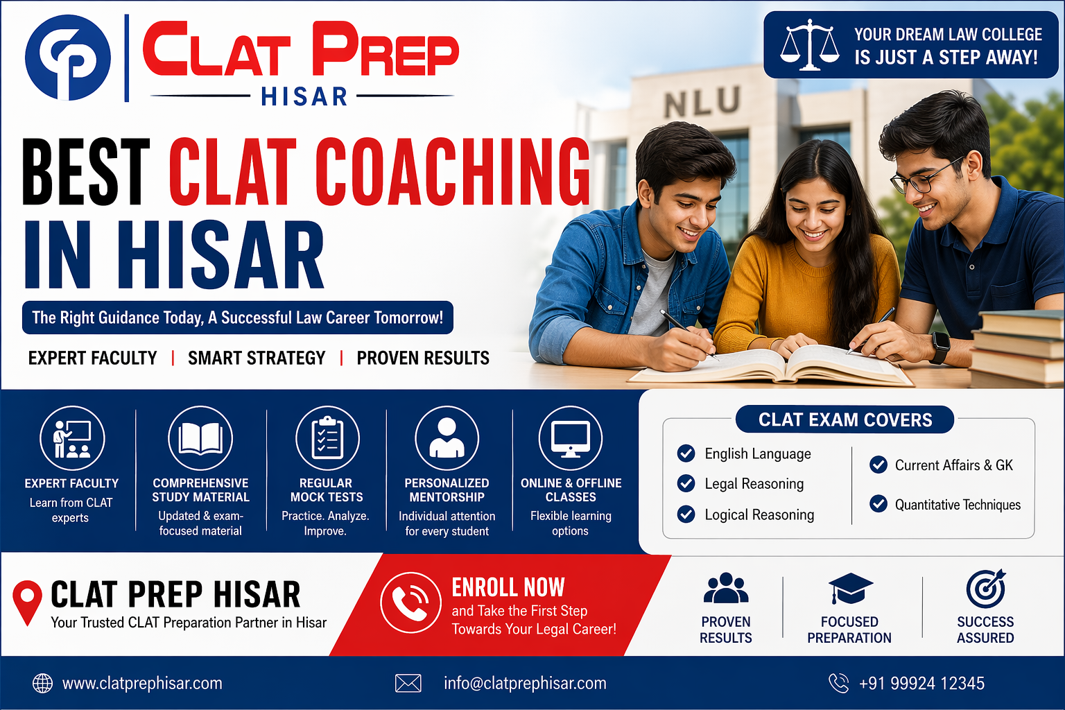 Best CLAT Coaching in Hisar – Complete Guide to Top CLAT Institutes & Preparation Strategy